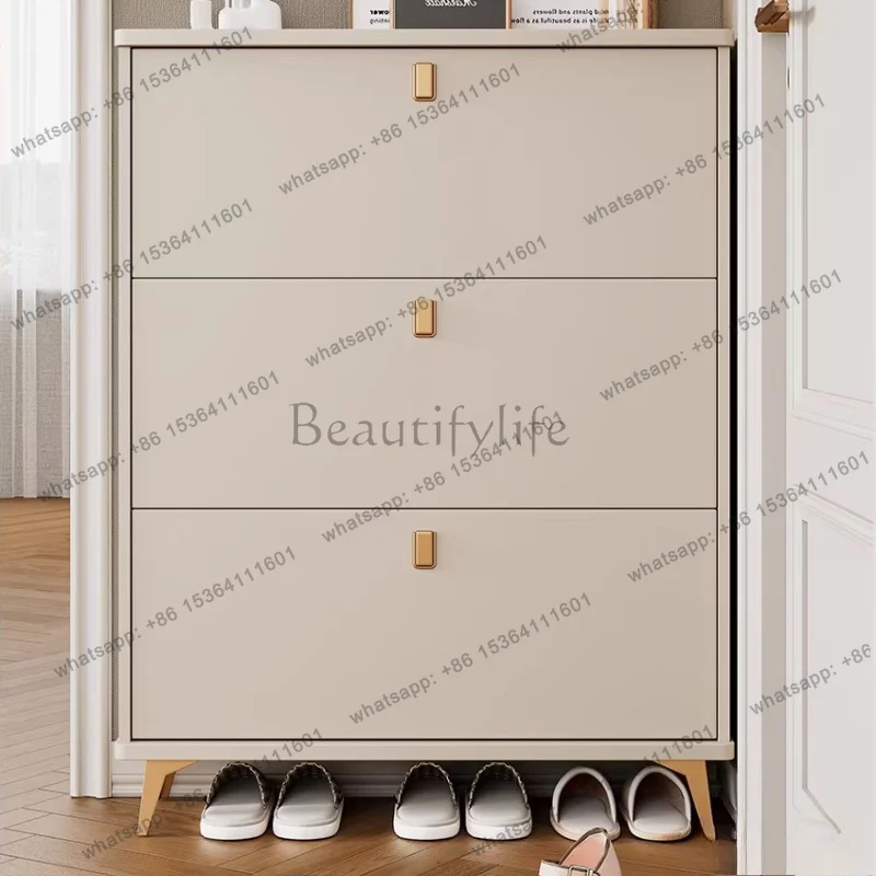 Factory Direct Sales Modern Ultra Thin Shoe Cabinet Entrance Hall Vertical Nordic Luxury Shoe Cabinet Designer Living Room Zapat
