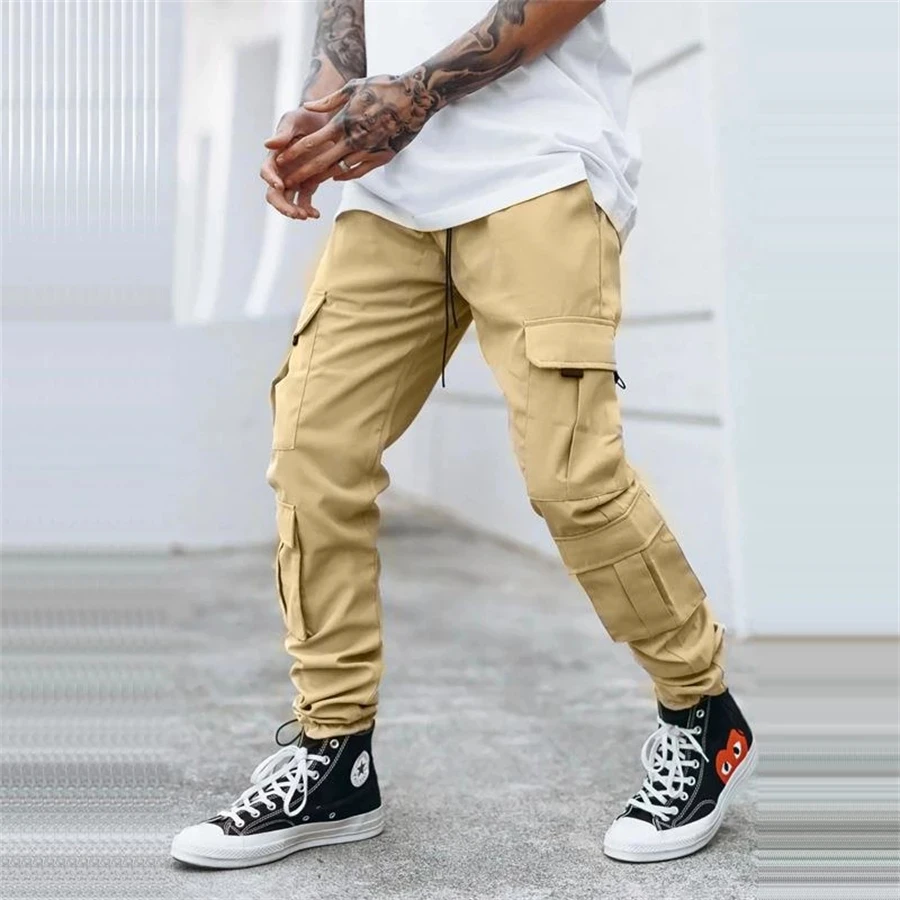 Autumn Men Cargo Pants Joggers Sweatpants Casual Male Sportswear Hip Hop Harem Pants Slim Fit Trousers 2022