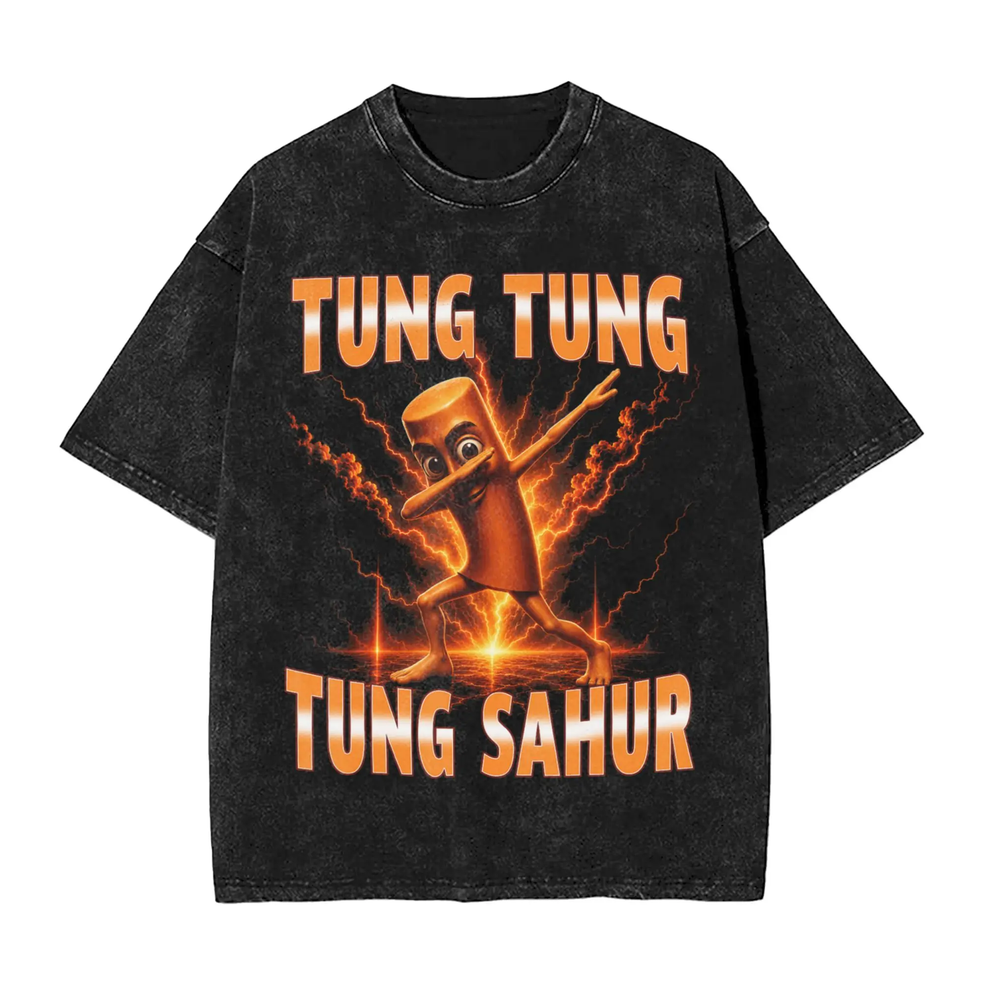 Tung Tung Tung Sahur is Calling Funny Italian Dab Dance T-Shirt Summer  T-Shirts Cotton Harajuku Tee Shirt Male Simple Clothing