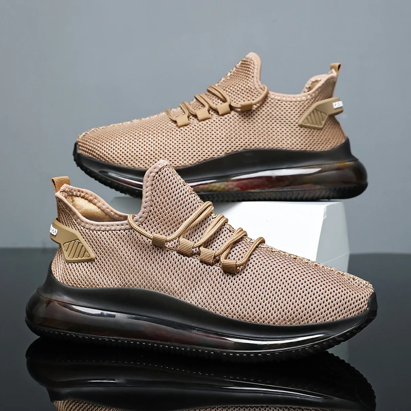 

Мужская весенне-осенняя новая нескользящая дышащая обувь на плоской подошве, повседневная спортивная обувь с сетчатой поверхностью, мужская тренировочная обувь Love Walking