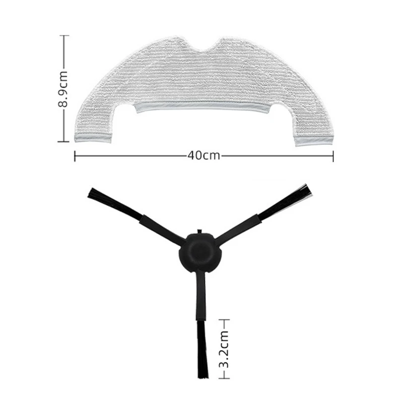ل Dreame D10S Plus جهاز آلي لتنظيف الأتربة ممسحة الملابس خرقة الجانب فرشاة مرفق أجزاء اكسسوارات عدة قطع الغيار