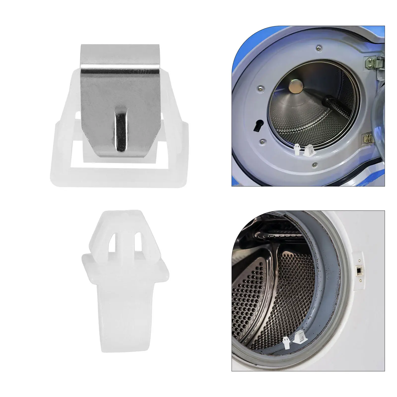 

10Pcs Dryer Door Latch Strike Catch Kit Versatile Replacement for Clothes Dryer Washing Machine Front Load Washer Lid Switch