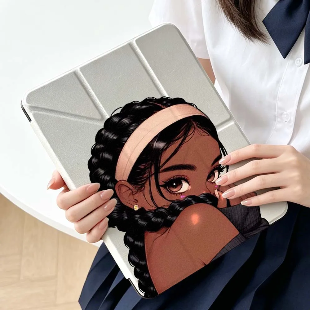 

Braided Girl Headband For Apple iPad Air A16 4 5 11th 10th 7th 11 12.9 13 10.5 inch Gen 3Y Tablet Case Soft