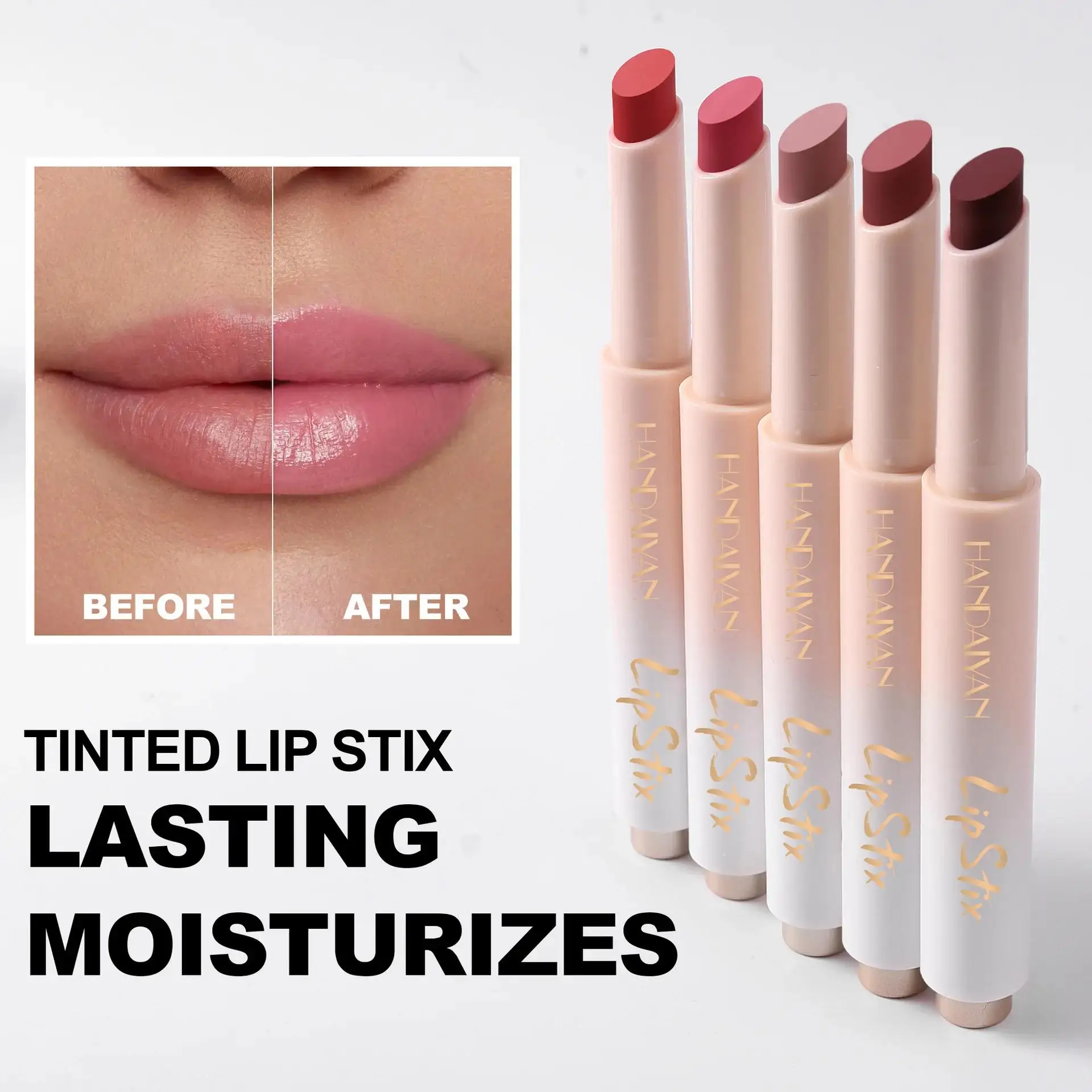 Long Lasting Press On Lipstick Jelly Mirror Tint Lip Gloss Smooth Honey Texture Moisturizing Lip Makeup Stix