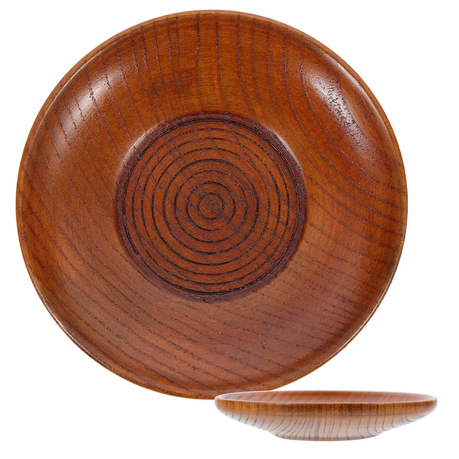 

Wood Snacks Plate Creative Food Serving Tray For Dessert Fruit Storage Baking Fried Chicken Noodles Breakfast Dinner