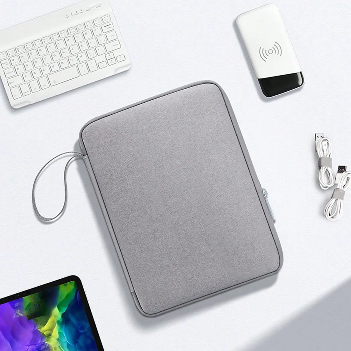 

Casual and Portable 12.9inch iPad Storage Bag, Tablet Computer Protective Case, Anti-Fall and Wear-Resistant iPad Bag, a Must-Have for Office and Business Trips