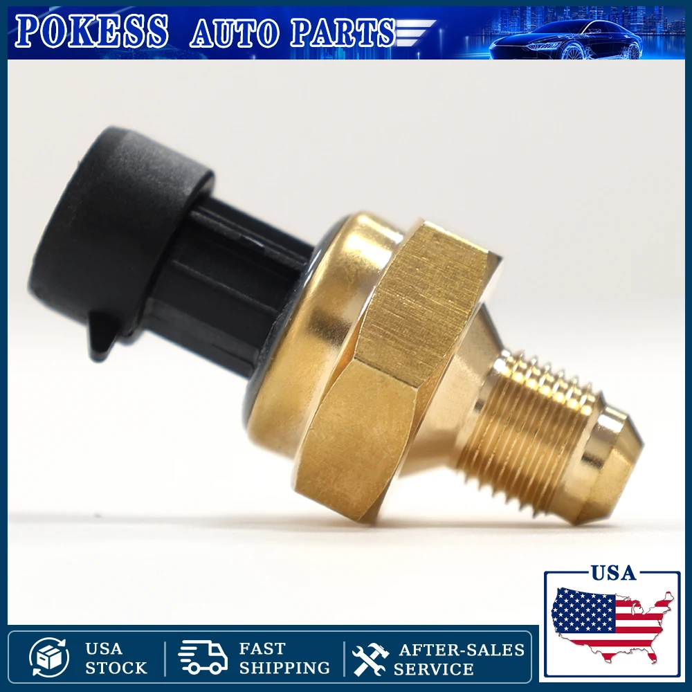 POKESS New Exhaust Back Pressure Sensor For 2004 2005 2006 2007 Ford F-250 F-350 Super Duty 6.0L