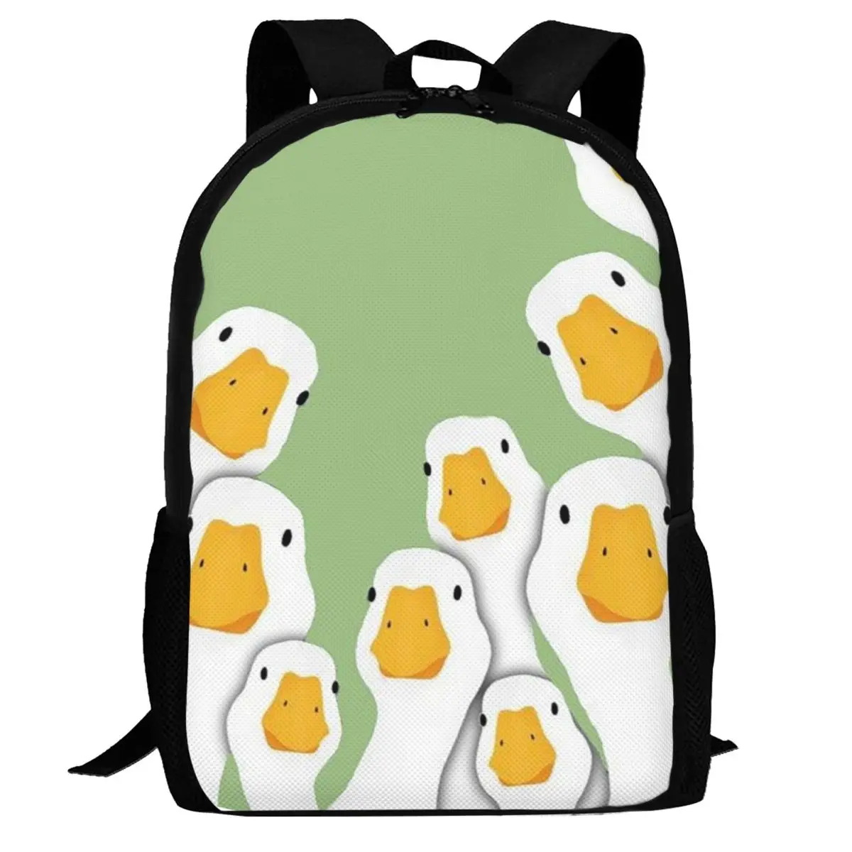 

Cartoon Popular Goose Animal Backpack Daypack Large Capacity Children BookBag School Bag Shoulder Bags for Men Women