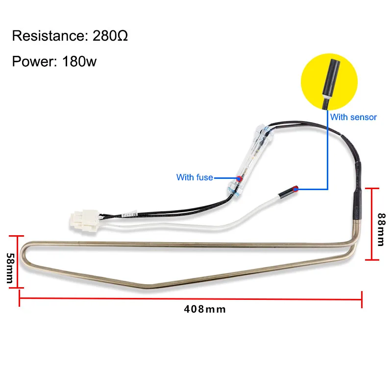 

180w refrigerator defrost heating element for BCD-330WTV/WTL/328WTH/319WTZV refrigeration freezing Evaporator Frost removal tube