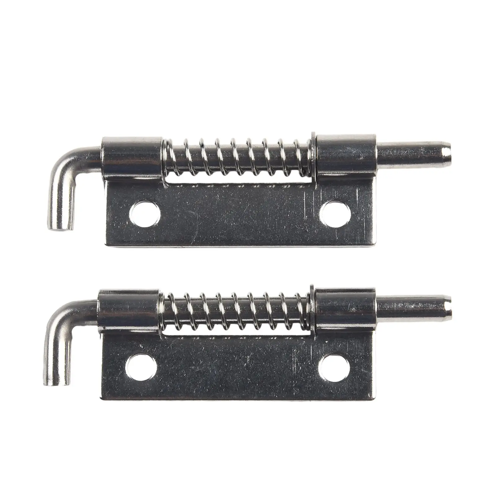 Furniture Latches Latch Pin Close The Door Firmly 304 Stainless Steel Cabinets Silver Spring Loaded Latch Pin 2PCS