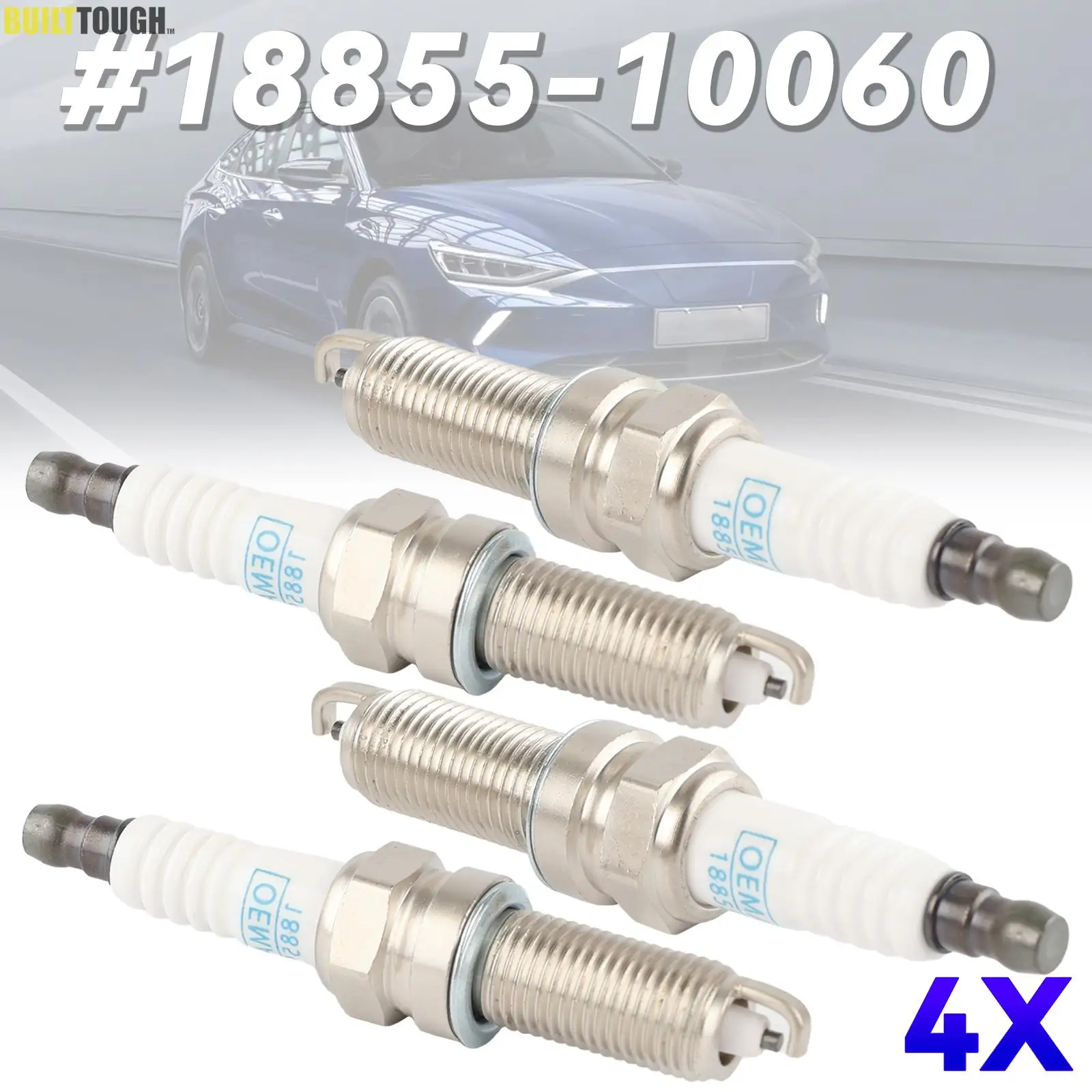 4Pcs Car Iridium Spark Plugs 1885510060 Car Ignition Accessories For Hyundai Accent Veloster Elantra 2006-2015 Kia Rio 2012-2018