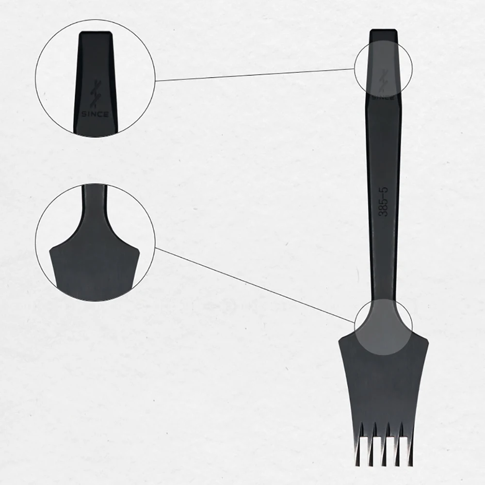 SINCE Leather Craft Chisel French Style Pricking Iron DIY Sharp Punching Tool SKD11 Die-Steel Polished 2.7/3.0/3.38/3.85MM