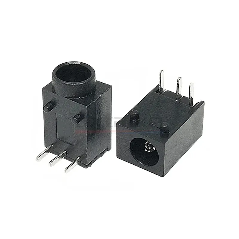DC Power Jack Conector de soquete fêmea, 3-Pin Panel Mount Plug, DC003, DC-003A, DC-003A, 3.5x1.3mm, 10pcs