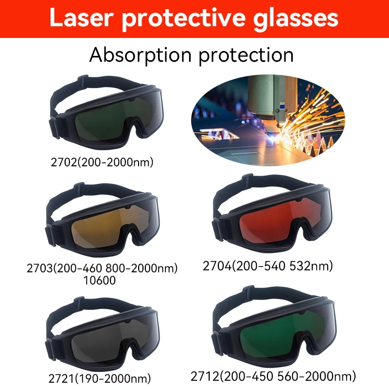 Laser Safety Glasses Protection Eye Eyewear Goggles ND YAG Infrared OD5 1064nm 532nm Blue Red Green Light IR UV IPL Hair