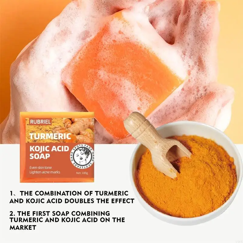 U0DE สบู่กรดโคจิกผิวกระจ่างใสสบู่กรดโคจิกเรืองแสงสบู่ให้ความชุ่มชื้นสำหรับใบหน้า