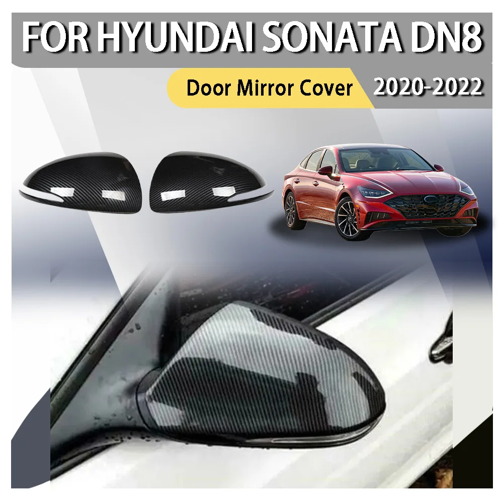 

Wing Cap Exterior For Hyundai Sonata DN8 2020 2021 2022 Rearview Side Mirror Cover Door Mirror Cover Carbon Fiber Look