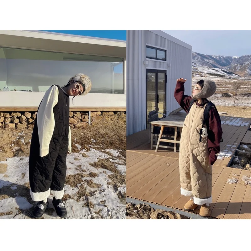 

Оригинальный дизайн, тонкие зимние комбинезоны для похудения, лоскутное тыква, хлопок, свободный крой, длинные брюки с высокой талией, полиэфирная ткань