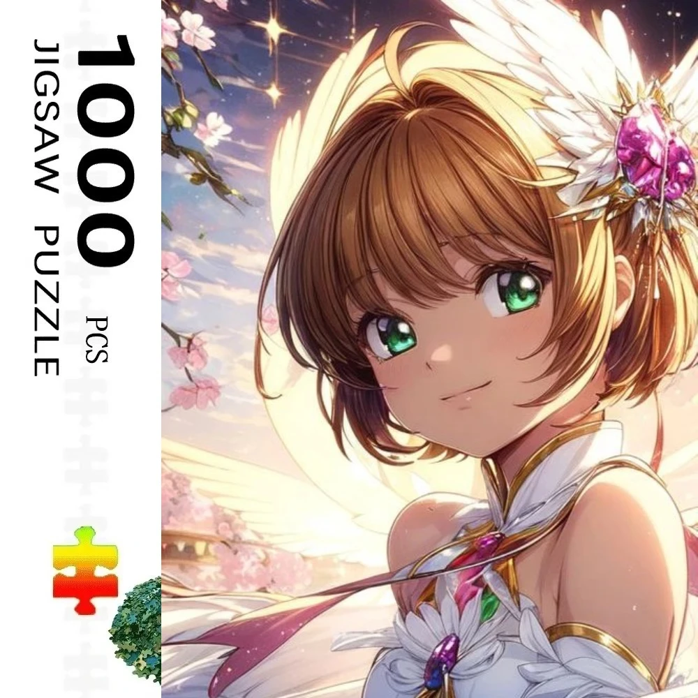 Adult Jigsaw Puzzle 500/1000 pcs Puzzle  Anime Card Captor Mural Paper Puzzle Decorative Painting Exercise Brain Thinking