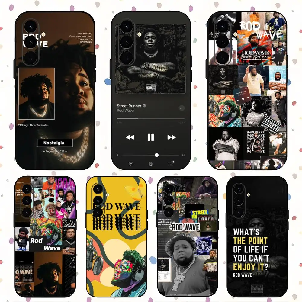 Hot Star R-Rod W-wave Rapper Phone Case For Samsung Galaxy S25 S24 S23 S22 S21 S20 Plus Ultra Note20 Soft Black