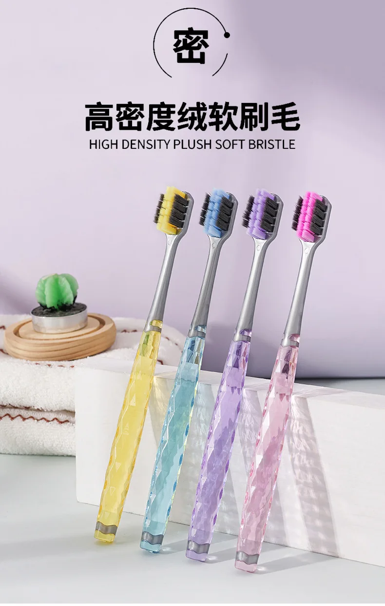 Approximately 10,000 ultra-soft toothbrushes for adults with soft bristles for men and women, 2 pack
