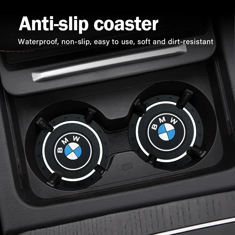 

Car water cup mat interior soft rubber anti slip cup mat For BMW E34 E46 E39 E38 E90 E60 E36 F30 F30 F10 E92 E38 E91 G30 G38 M3