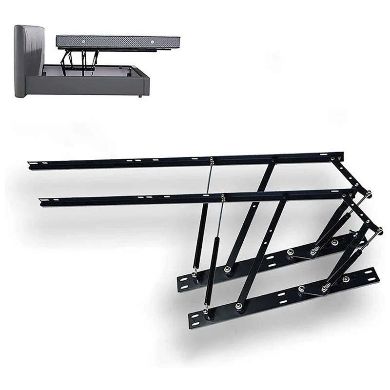 Adjustable spring bracket Gas furniture accessories Hydraulic sofa frame Hinges Powerful lifting mechanism Storage lifting bed