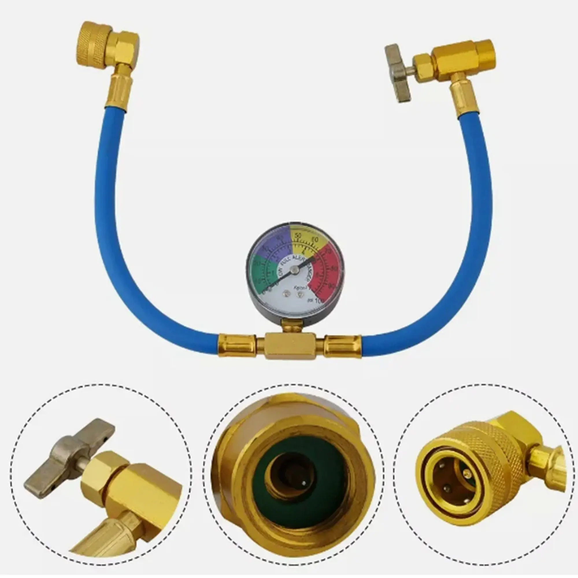 Air Conditioner Refill R134a Gas Refrigerant Air Conditioning Recharge Tool  R134a Adapter Refrigerante Open Valve Charging Pipe