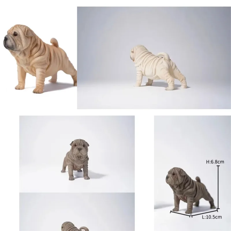 

JXK 1/6 Scale Shar-Pei ResinToys Simulation Model Adorable Creative Pet Dog Fashion Trendy Toy Props Decoration