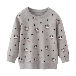 Jumping Meters 2-7T Baby Clothing Toddler Hooded Kids Shirts Children's Sweatshirts Autumn Spring Long Sleeve Baby Shirts