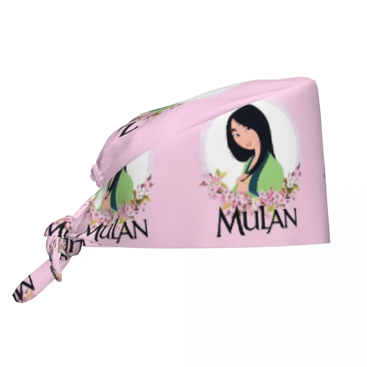 

Медицинская шапочка унисекс с принтом Mulan Flower, дышащая, для операций и работы, для медсестер, для больниц и аптек