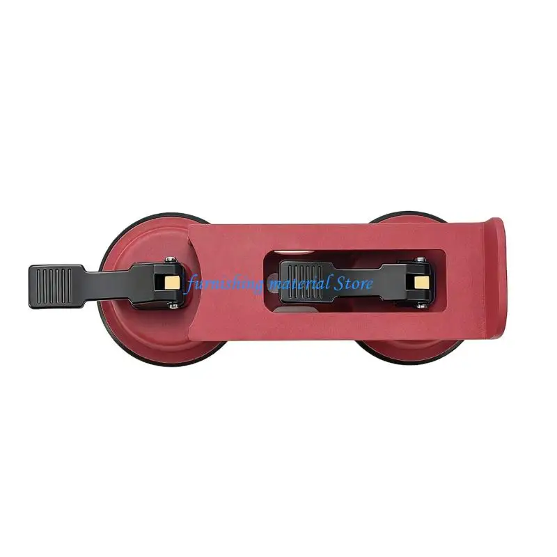 Y5GD Double Gripper Floor Suction Cup Narrow Version Heavy Duty Carbon Steel Construction For Tight Space Under 8cm