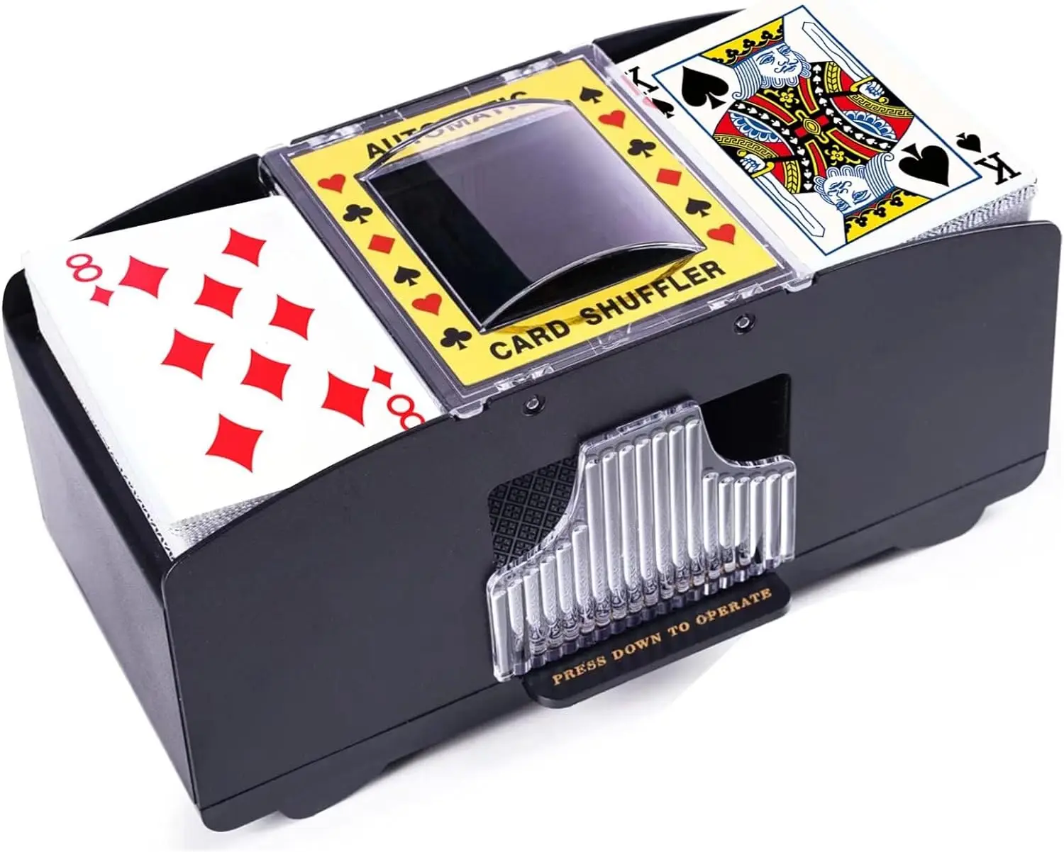 Automatic Card Shuffler, Battery Operated Card Dealer Machine,Card Shuffler for UNO, Blackjack, Texas Hold\'em, Home Card Games