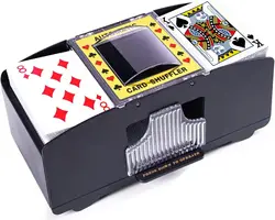 Automatic Card Shuffler, Battery Operated Card Dealer Machine,Card Shuffler for UNO, Blackjack, Texas Hold'em, Home Card Games