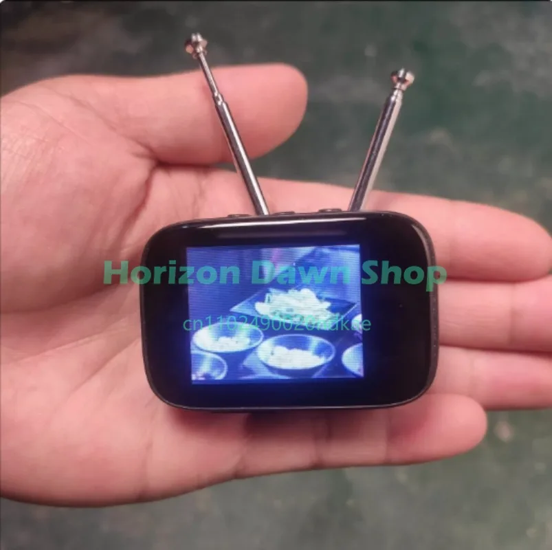 Miniature TV Model - Retro Style with Color Touch Screen  Dollhouse & Kitchen Decor, Customizable Video Content
