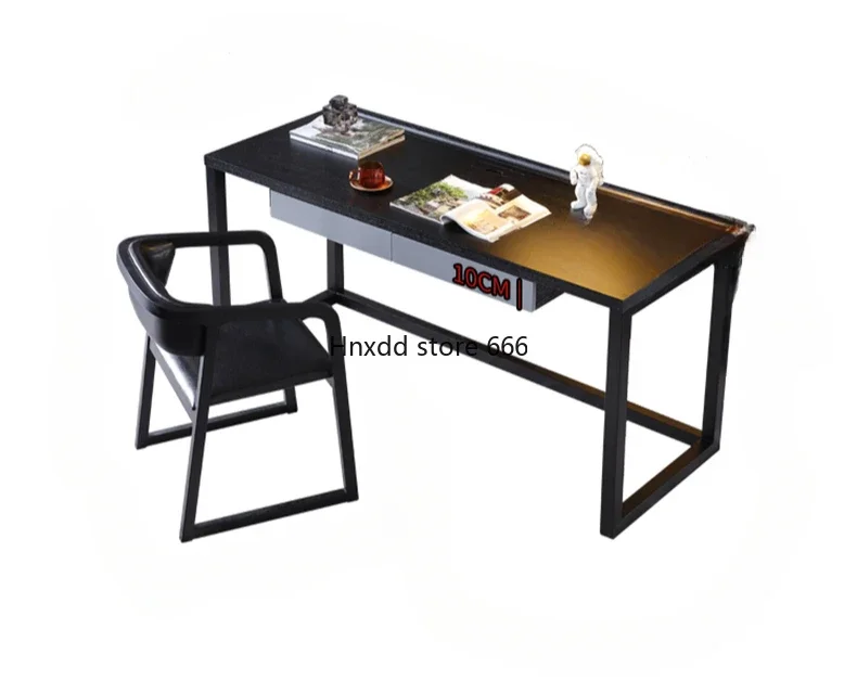 Italian minimalist solid wood desk designer Nordic simple home computer office