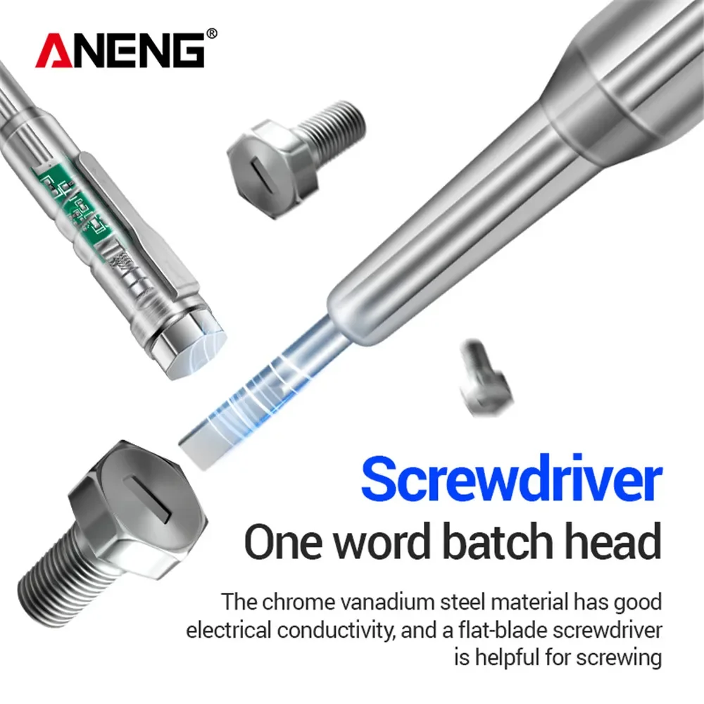 كاشف الجهد اقلام الفحص ANENG B12 المستحث مفك كهربائي التحقيق صفر لايف سلك جهاز استكشاف أدوات اختبار المنزلية