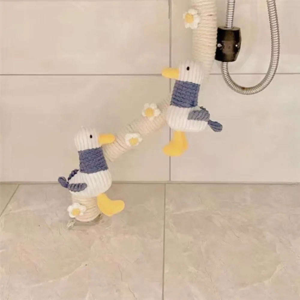 

Cartoon Air Conditioner Pipe Decoration Handmade Duck/Panda Cotton Rope Pipe Cover Hand-Wrapped Cotton Thread