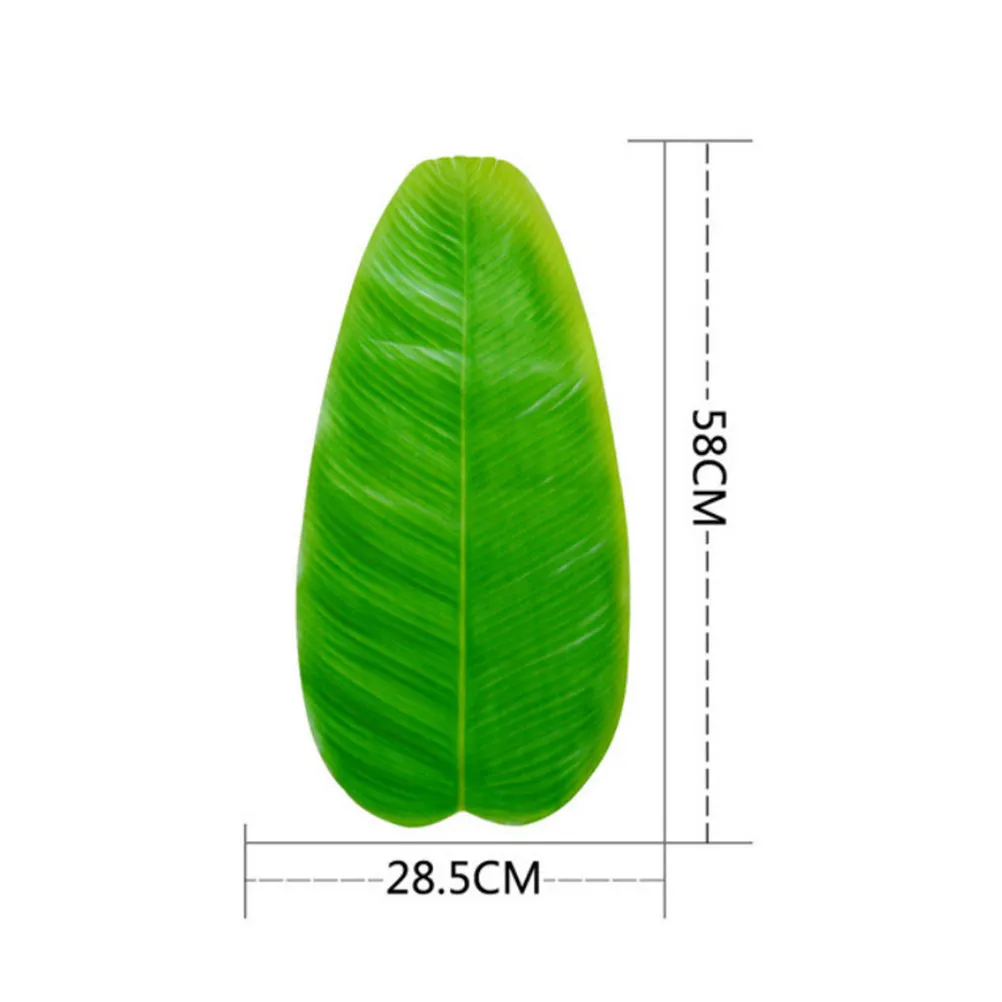 6Pcs Banana Leaf Placemat Hawaii Heat Resistant Non Slip Dining Table Mat Kitchen Restaurant Tableware Mat Leaf Placemat