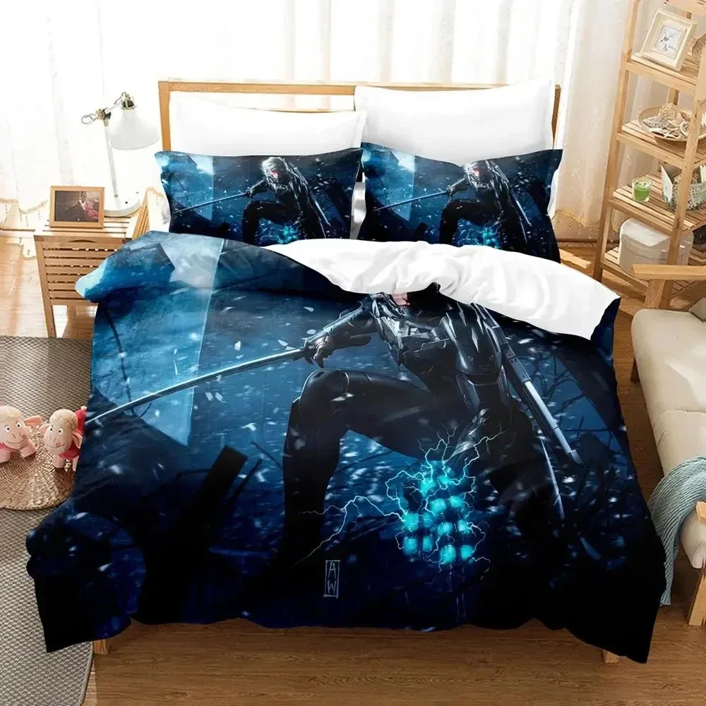Game Metal Gear Rising Revengeance Bedding Set Duvet Cover Bed Set Quilt Cover Pillowcase Comforter king Queen Size Boys Adult