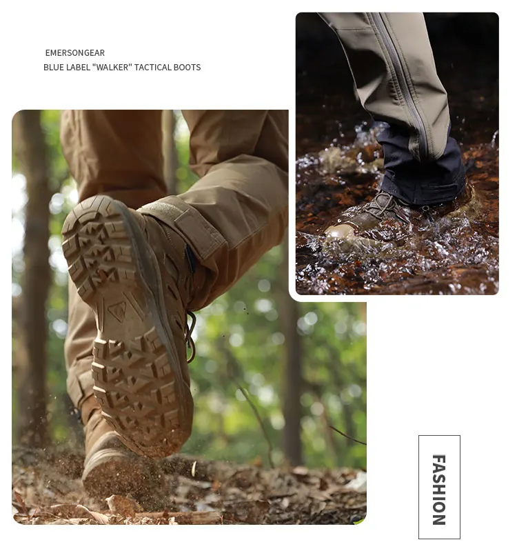 Emersongear Blue Label Walker Taktische Stiefel Kampfschuhe Wasserdicht Airsoft Jagd Outdoor Wandern Training Wildleder Nylon AS Größe – Detail 11