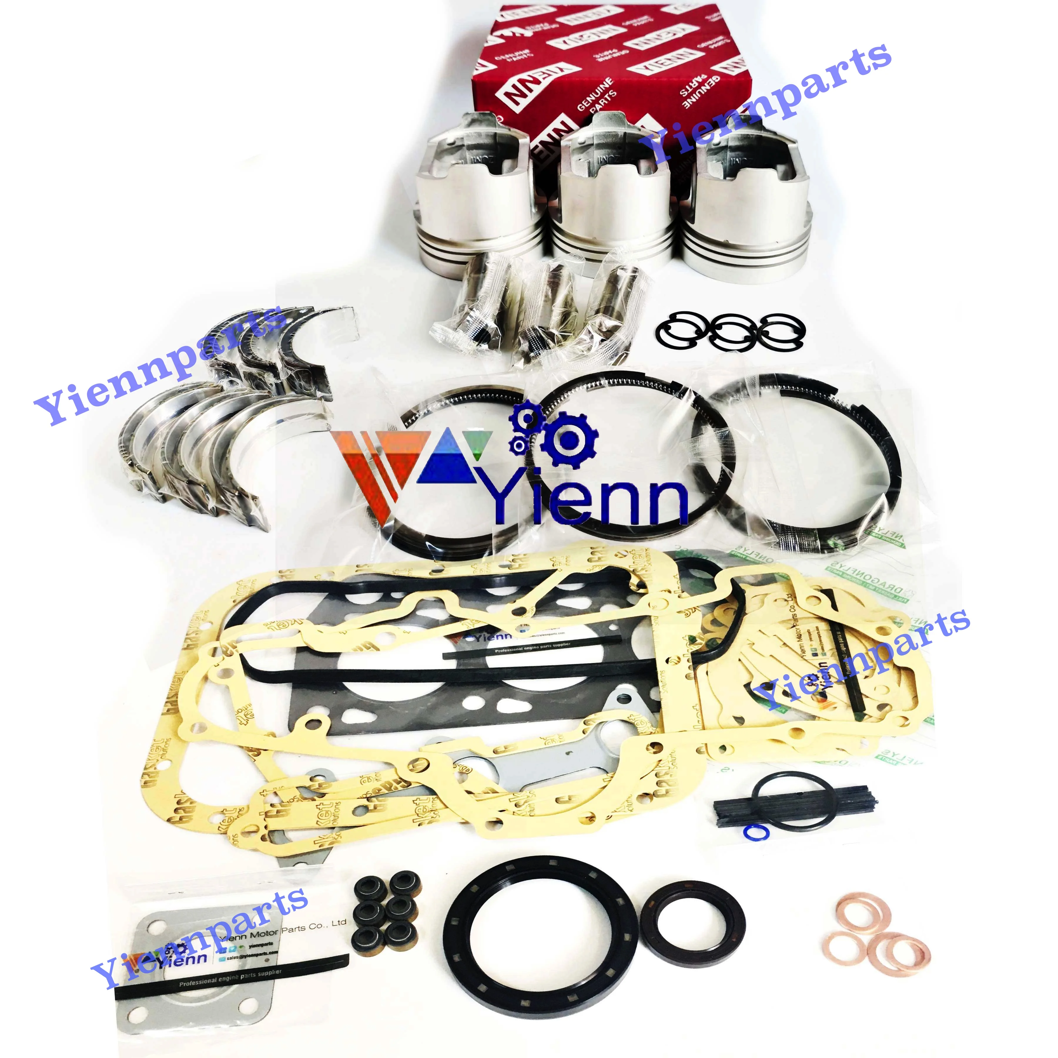 3LB1 Engine Overhaul Rebuild Kit For IsuzuEngine Diesel Repair Parts Tractor Excavator SUMITOMO SH30JX/UJ Daewoo Solar 03 05