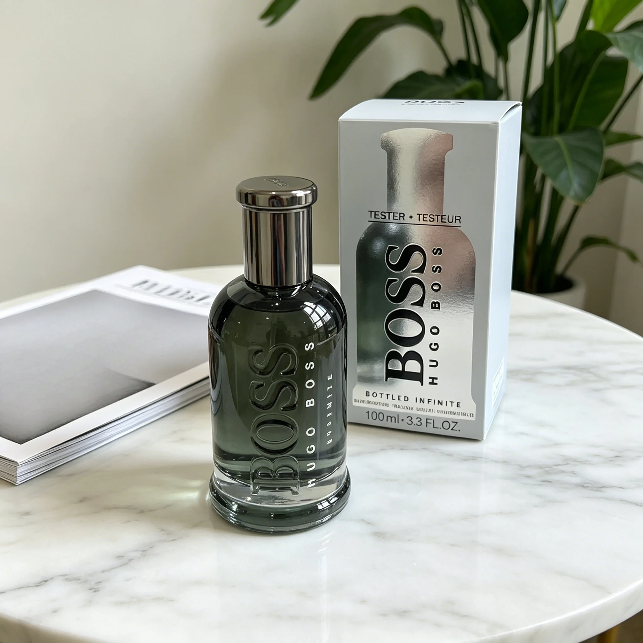 Colonia Masculina Woody Ambery de Hugo Boss, Fragancia Duradera con Notas de Cuero y Oris, Regalo Perfecto para el Día de San Valentín