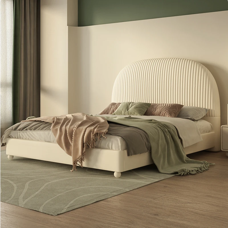 Cama de madeira maciça infantil com borda nivelada para meninas, mobília de cama, estilo americano, quarto de criança, original, QF50TC