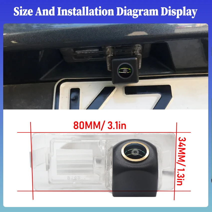 AHD Golden Camera For Renault Clio 3 4 IV Lutecia Megane 2 II 3 III Master Symbol II Thalia Car Rear View CAM HD Night Vision