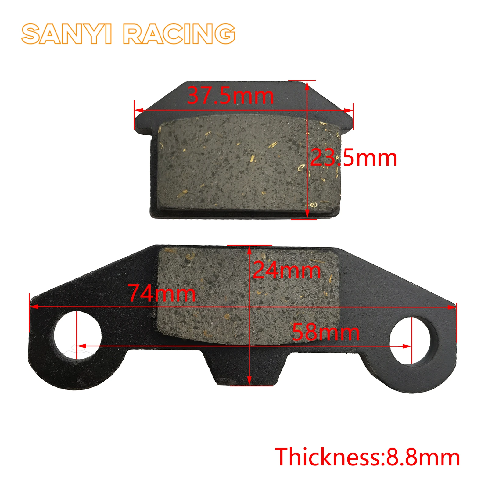 Motorcycle ATV Quad Parts Brake Pads For 50cc 70cc 90cc 110cc 125cc 140cc 150cc 160cc Bull Front Brake Dirt Pit Bike