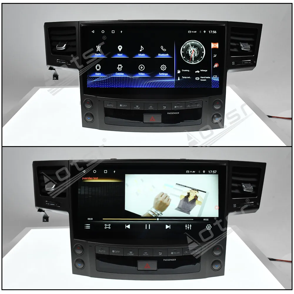 Radio samochodowe z Androidem 13, ekran dotykowy 12,5 cala, CarPlay, do Lexusa LX570 2008-2015, odtwarzacz multimedialny, nawigacja GPS, jednostka główna, DSP, BT