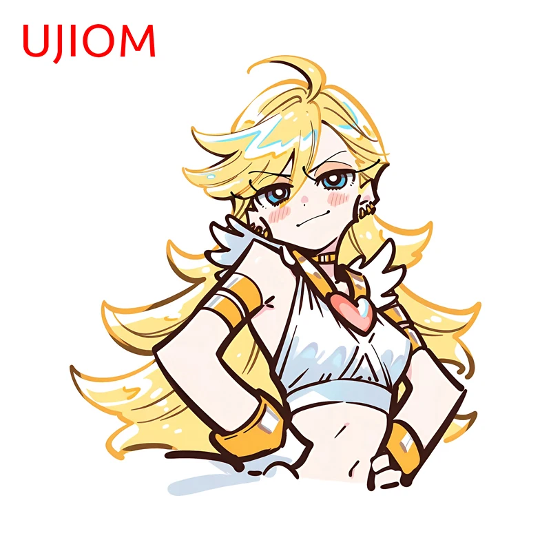UJIOM Panty Beautiful Anime Girl Wall Stickers Adorable Cartoon Suitcase Furniture Trunk Decal Beautigul Waterproof Home Decor
