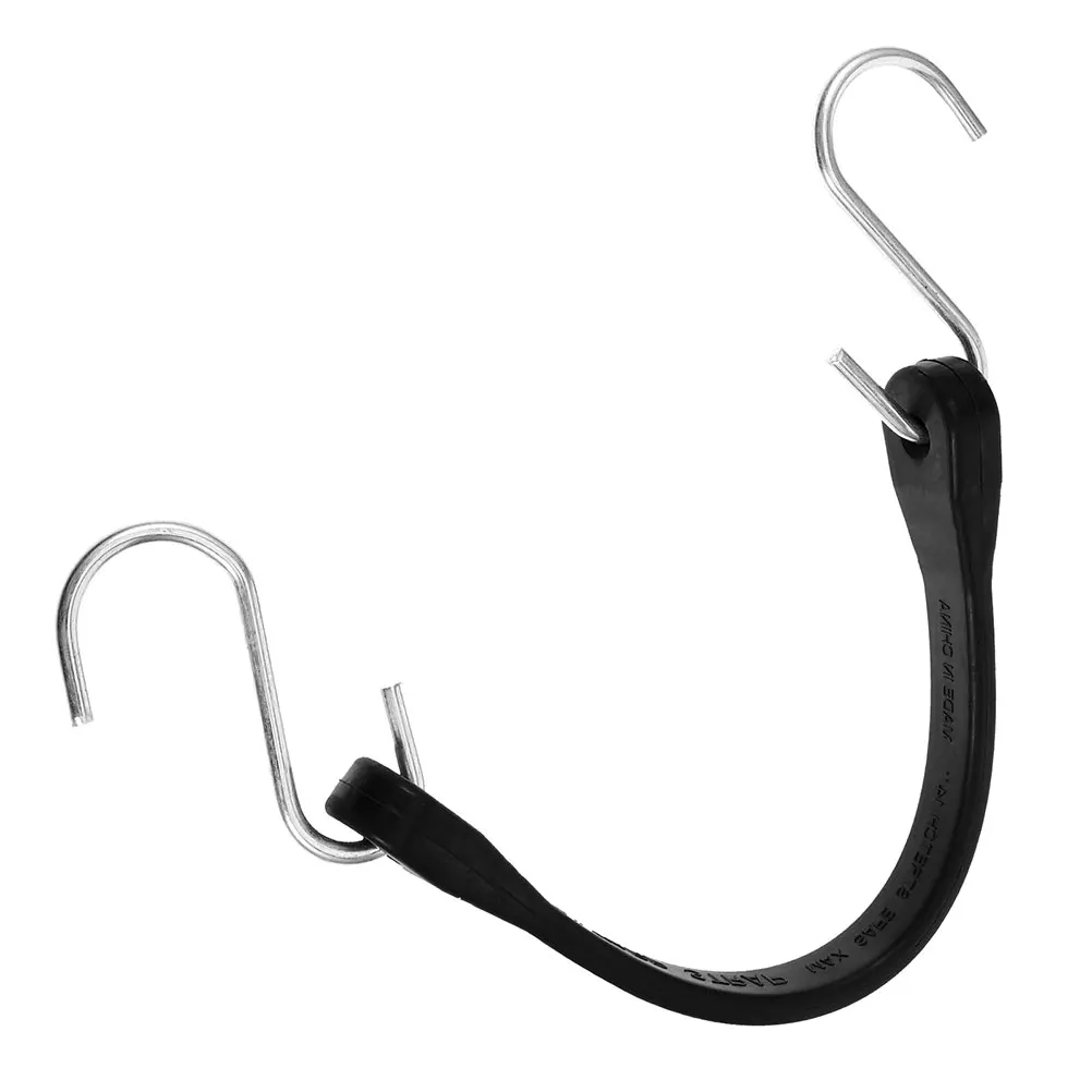 

Bungee Cord Rubber Tarp Cords Strap for Leaf Yard Waste Water Proof Tie Down Black Securing Hooks Vehicle Truck Rv Elastic