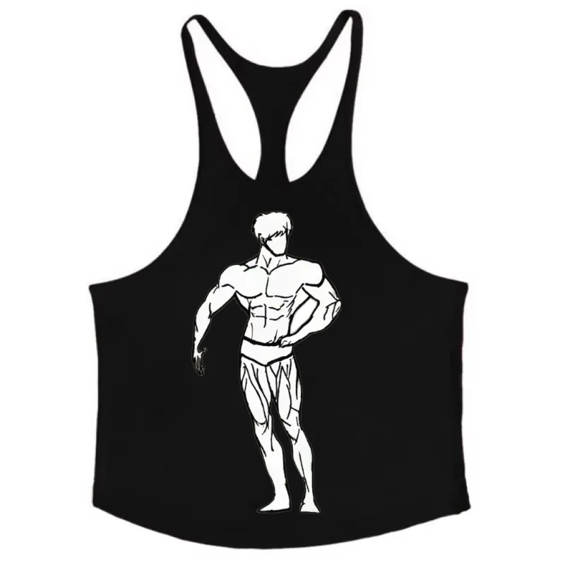 

Breathable Sleeveless Fitness Vest High Elastic Summer Workout Shirt Bodybuilding Training Sportswear Backless Design