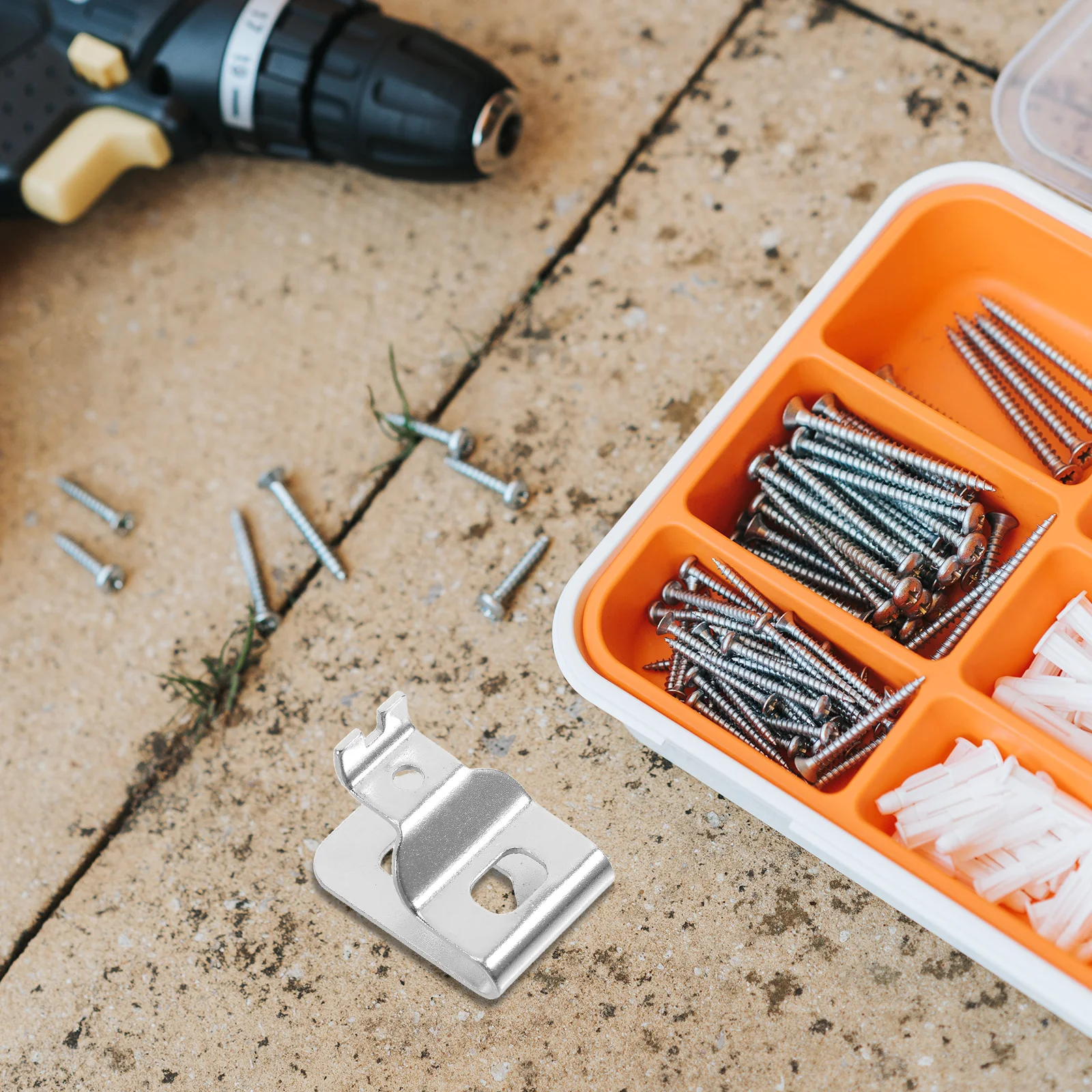 

6Pcs Stainless Steel Belt Clips for Electric Drill Screwdriver Power Tool Holder Easy to Install Portable Drill Clip for Tool